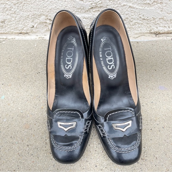 Tod’s patent leather loafer heels - Picture 3 of 11